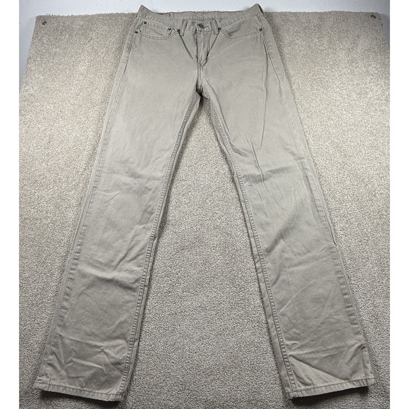Levi's Other - Levi's 514 Jeans Men's 34x36 Tan Khaki Beige Straight Leg  Denim Jeans
